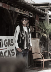 CHIMAYO KNIT VEST-BLACK